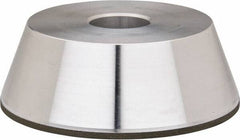 Made in USA - 5" Diam, 1-1/4" Hole Size, 1-3/4" Overall Thickness, 105 Grit, Type 11 Tool & Cutter Grinding Wheel - Fine Grade, Diamond - Benchmark Tooling
