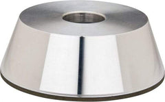 Made in USA - 5" Diam, 1-1/4" Hole Size, 1-3/4" Overall Thickness, 220 Grit, Type 11 Tool & Cutter Grinding Wheel - Very Fine Grade, Diamond - Benchmark Tooling