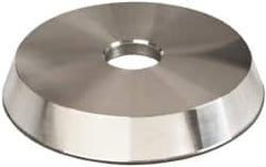 Made in USA - 6" Diam, 1-1/4" Hole Size, 1" Overall Thickness, 150 Grit, Type 12 Tool & Cutter Grinding Wheel - Very Fine Grade, Diamond - Benchmark Tooling