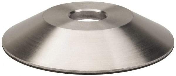 Made in USA - 6" Diam, 1-1/4" Hole Size, 1" Overall Thickness, 220 Grit, Type 12 Tool & Cutter Grinding Wheel - Very Fine Grade, Diamond - Benchmark Tooling
