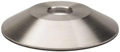 Made in USA - 6" Diam, 1-1/4" Hole Size, 1" Overall Thickness, 220 Grit, Type 12 Tool & Cutter Grinding Wheel - Very Fine Grade, Diamond - Benchmark Tooling
