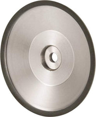 Made in USA - 6" Diam, 1-1/4" Hole Size, 1" Overall Thickness, 150 Grit, Type 12 Tool & Cutter Grinding Wheel - Very Fine Grade, Diamond - Benchmark Tooling