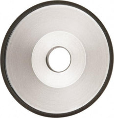 Made in USA - 6" Diam, 1-1/4" Hole Size, 1" Overall Thickness, 150 Grit, Type 12 Tool & Cutter Grinding Wheel - Very Fine Grade, Diamond - Benchmark Tooling