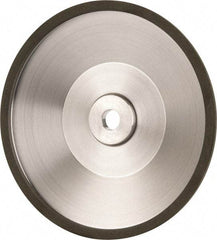 Made in USA - 6" Diam, 1-1/4" Hole Size, 1" Overall Thickness, 150 Grit, Type 12 Tool & Cutter Grinding Wheel - Very Fine Grade, Diamond - Benchmark Tooling
