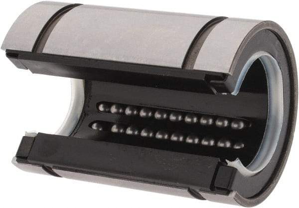 Thomson Industries - 20mm ID, Open Linear Bearing with Two Integral Wipers - 1.26" Overall Height, 32mm OD - Benchmark Tooling