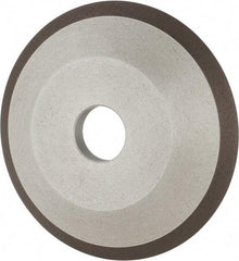 Made in USA - 6" Diam, 1-1/4" Hole Size, 3/4" Overall Thickness, 150 Grit, Type 12 Tool & Cutter Grinding Wheel - Very Fine Grade, Diamond - Benchmark Tooling