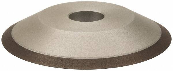 Made in USA - 6" Diam, 1-1/4" Hole Size, 3/4" Overall Thickness, 220 Grit, Type 12 Tool & Cutter Grinding Wheel - Very Fine Grade, Diamond - Benchmark Tooling