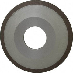 Made in USA - 4" Diam, 1-1/4" Hole Size, 1/2" Overall Thickness, 150 Grit, Type 12 Tool & Cutter Grinding Wheel - Very Fine Grade, Diamond - Benchmark Tooling