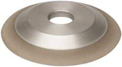 Made in USA - 6" Diam, 1-1/4" Hole Size, 3/4" Overall Thickness, 100 Grit, Type 12 Tool & Cutter Grinding Wheel - Fine Grade, Diamond - Benchmark Tooling