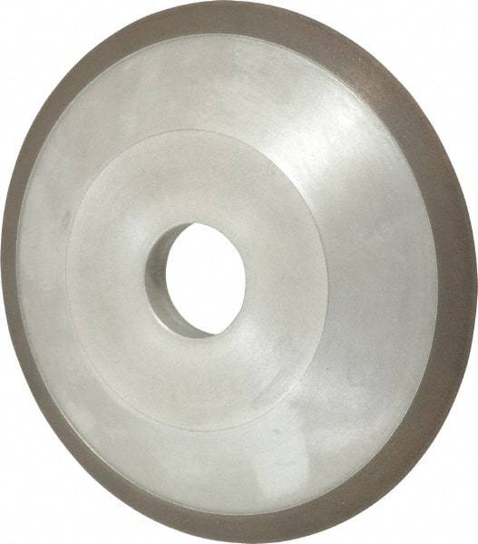 Made in USA - 6" Diam, 1-1/4" Hole Size, 3/4" Overall Thickness, 150 Grit, Type 12 Tool & Cutter Grinding Wheel - Very Fine Grade, Diamond - Benchmark Tooling