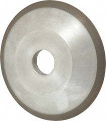 Made in USA - 6" Diam, 1-1/4" Hole Size, 3/4" Overall Thickness, 150 Grit, Type 12 Tool & Cutter Grinding Wheel - Very Fine Grade, Diamond - Benchmark Tooling