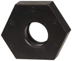 Mitee-Bite - 7 to 12mm Hex, 1/2-13 Stud Thread, Irregular Hex Clamp - 0.394" Hex Height, 4,000 Lb Holding Force, 1" Thread Length, 65 Ft/Lb Torque - Benchmark Tooling