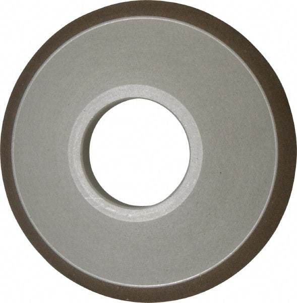 Made in USA - 3-1/2" Diam, 1-1/4" Hole Size, 3/4" Overall Thickness, 150 Grit, Type 15 Tool & Cutter Grinding Wheel - Very Fine Grade, Diamond - Benchmark Tooling