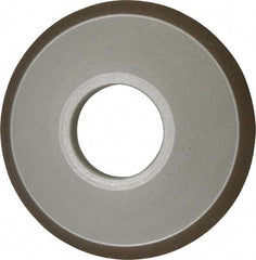 Made in USA - 3-1/2" Diam, 1-1/4" Hole Size, 3/4" Overall Thickness, 150 Grit, Type 15 Tool & Cutter Grinding Wheel - Very Fine Grade, Diamond - Benchmark Tooling