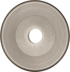 Made in USA - 6" Diam, 1-1/4" Hole Size, 3/4" Overall Thickness, 100 Grit, Type 15 Tool & Cutter Grinding Wheel - Fine Grade, Diamond - Benchmark Tooling