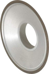 Made in USA - 3-1/2" Diam, 1-1/4" Hole Size, 3/4" Overall Thickness, 150 Grit, Type 15 Tool & Cutter Grinding Wheel - Very Fine Grade, Diamond - Benchmark Tooling