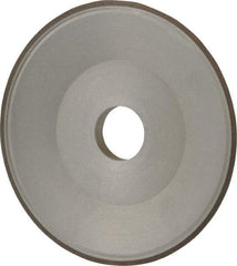 Made in USA - 6" Diam, 1-1/4" Hole Size, 3/4" Overall Thickness, 100 Grit, Type 15 Tool & Cutter Grinding Wheel - Fine Grade, Diamond - Benchmark Tooling