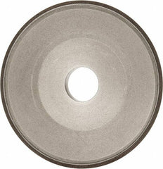 Made in USA - 6" Diam, 1-1/4" Hole Size, 3/4" Overall Thickness, 150 Grit, Type 15 Tool & Cutter Grinding Wheel - Very Fine Grade, Diamond - Benchmark Tooling