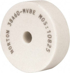 Norton - 3" Diam Truing Tool Replacement Wheel - 1" Thick x 1/2" Hole, For Truing Diamond & CBN Wheels - Benchmark Tooling