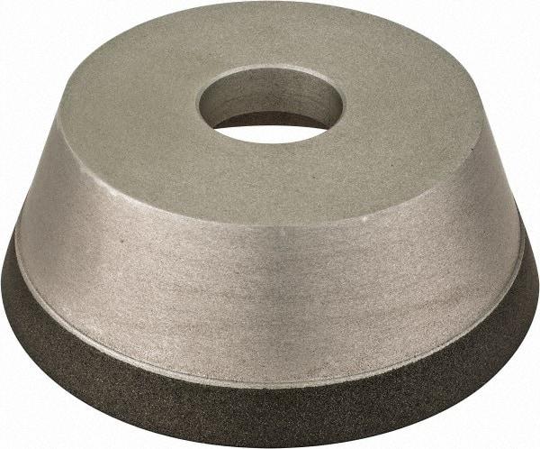 Made in USA - 5" Diam, 1-1/4" Hole Size, 1-3/4" Overall Thickness, 150 Grit, Type 11 Tool & Cutter Grinding Wheel - Very Fine Grade, CBN - Benchmark Tooling