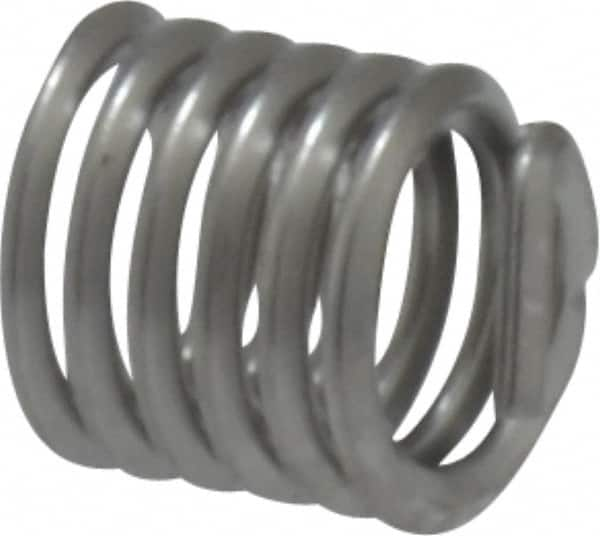 Heli-Coil - #8-32 UNC, 0.246" OAL, Free Running Helical Insert - 6 Free Coils, Tanged, 18-8 Stainless Steel, 1-1/2D Insert Length - Benchmark Tooling