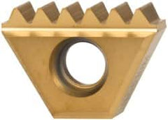 Kennametal - 11 TPI, Internal/External Thread, Whitworth Standard, STN KC610M Grade Thread Mill Insert - Carbide, TiN/TiCN/TiN Coating - Benchmark Tooling