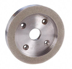 Made in USA - 6" Diam, 1-1/4" Hole Size, 1" Overall Thickness, 100 Grit, Tool & Cutter Grinding Wheel - Coarse Grade, Diamond - Benchmark Tooling