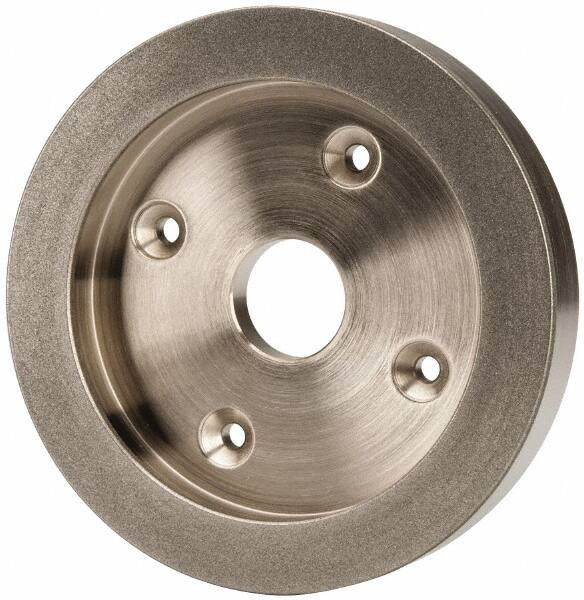 Made in USA - 6" Diam, 1-1/4" Hole Size, 1" Overall Thickness, 220 Grit, Tool & Cutter Grinding Wheel - Fine Grade, Diamond - Benchmark Tooling
