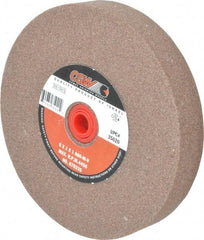 Camel Grinding Wheels - 60 Grit Aluminum Oxide Bench & Pedestal Grinding Wheel - 6" Diam x 1" Hole x 1" Thick, 4456 Max RPM, M Hardness, Medium Grade , Vitrified Bond - Benchmark Tooling