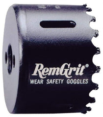 Disston - 3-3/8" Diam, 1-7/16" Cutting Depth, Hole Saw - Carbide Grit Saw, Gulleted Edge - Benchmark Tooling