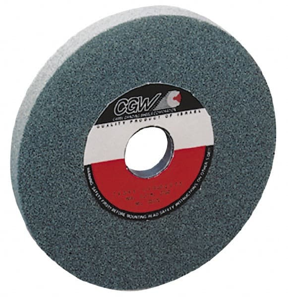 Camel Grinding Wheels - 100 Grit Silicon Carbide Bench & Pedestal Grinding Wheel - 6" Diam x 1" Hole x 1/2" Thick, 4456 Max RPM, I Hardness, Fine Grade , Vitrified Bond - Benchmark Tooling