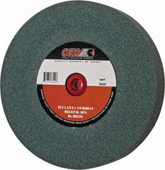 Camel Grinding Wheels - 60 Grit Silicon Carbide Bench & Pedestal Grinding Wheel - 10" Diam x 1-1/4" Hole x 1-1/2" Thick, 2483 Max RPM, I Hardness, Medium Grade , Vitrified Bond - Benchmark Tooling