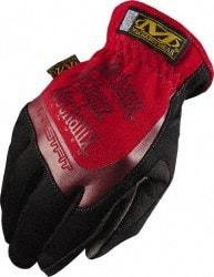 Mechanix Wear - Size 2XL (12) Synthetic Leather General Protection Work Gloves - For Mechanic's & Lifting, Uncoated, Slip-On Cuff, Full Fingered, Red, Paired - Benchmark Tooling