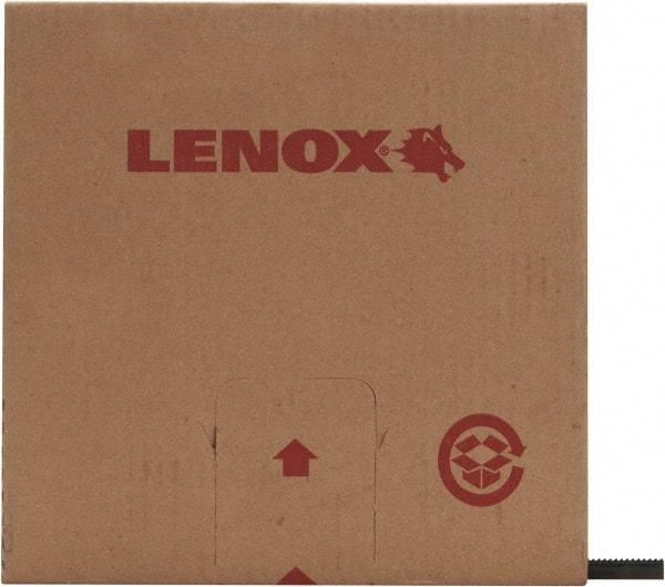 Lenox - 1/2" x 100' x 0.025" Carbon Steel Band Saw Blade Coil Stock - 10 TPI, Toothed Edge, Straight Form, Raker Set, Hard Back, Constant Pitch, Contour Cutting - Benchmark Tooling