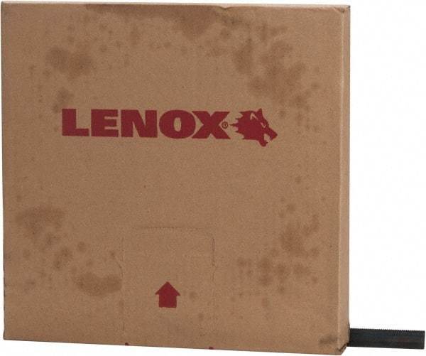 Lenox - 3/4" x 100' x 0.032" Carbon Steel Band Saw Blade Coil Stock - 14 TPI, Toothed Edge, Straight Form, Raker Set, Hard Back, Constant Pitch, Contour Cutting - Benchmark Tooling