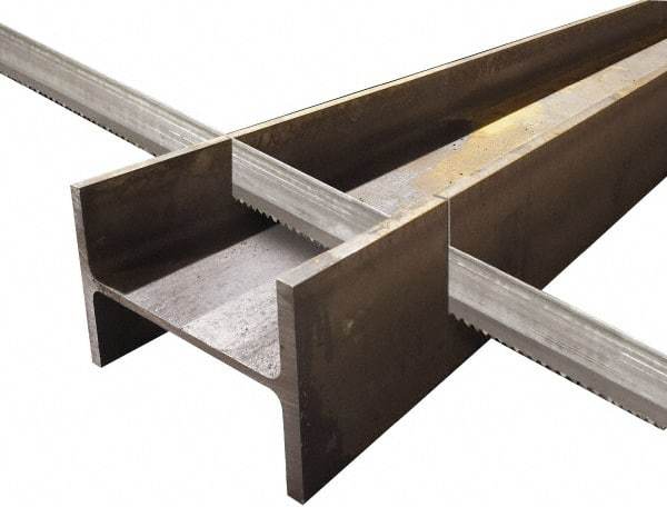 Lenox - 4 to 6 TPI, 9' 11-1/2" Long x 1" Wide x 0.035" Thick, Welded Band Saw Blade - Bi-Metal, Toothed Edge, Modified Raker Tooth Set, Flexible Back - Benchmark Tooling