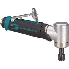 Dynabrade - 1/4" Collet, Angle Handle, Air Angle Die Grinder - 30,000 RPM, Rear Exhaust, 26 CFM, 0.4 hp, 90 psi, 1/4 NPT Inlet - Benchmark Tooling