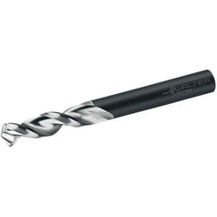 Walter-Titex - 17mm 130° Parabolic Flute Cobalt Screw Machine Drill Bit - Bright/Oxide Finish, Right Hand Cut, 60mm Flute Length, 119mm OAL, Conical+U Point, Straight Shank - Benchmark Tooling
