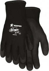MCR Safety - Size 2XL (11) Latex Coated Nylon Work Gloves - Palm & Fingers Coated, Paired - Benchmark Tooling