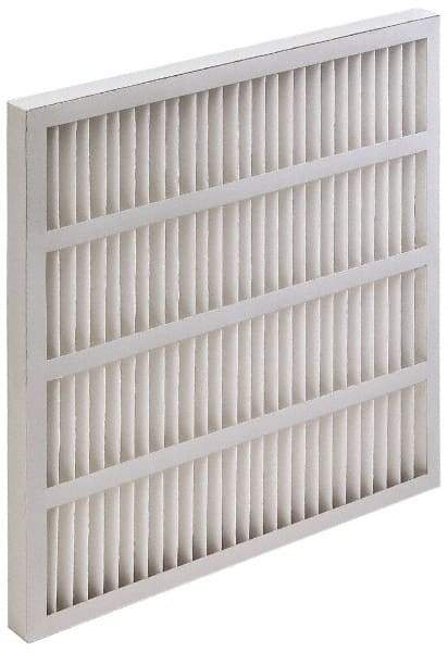 Value Collection - 16" Noml Height x 20" Noml Width x 3-3/4" Noml Depth, 35 to 45% Capture Efficiency, Wireless Pleated Air Filter - MERV 8, Synthetic, Beverage Board Frame, 625 Max FPM, 1,400 CFM, For Heating & Air Conditioning Units - Benchmark Tooling