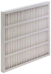 Value Collection - 20" Noml Height x 25" Noml Width x 3-3/4" Noml Depth, 35 to 45% Capture Efficiency, Wireless Pleated Air Filter - MERV 8, Synthetic, Beverage Board Frame, 625 Max FPM, 2,170 CFM, For Heating & Air Conditioning Units - Benchmark Tooling