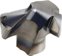 Kennametal - Series KenTIP, 10.72mm Diam Grade KC7410 140° Replaceable Drill Tip - Carbide, AlCr Finish, K Seat Size - Benchmark Tooling