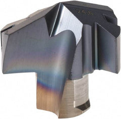 Iscar - Series ICP, 0.969" Diam Grade IC908 140° Replaceable Drill Tip - Carbide, TiAlN Finish, 24 Seat Size, Through Coolant - Benchmark Tooling