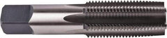 Union Butterfield - 1-1/8 - 8 UNC/UNS 2B 4 Flute Bright Finish High Speed Steel Straight Flute Standard Hand Tap - Plug, Right Hand Thread, 5-7/16" OAL, 2-9/16" Thread Length, H5 Limit, Oversize - Benchmark Tooling