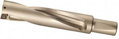 Sumitomo - 213mm Max Drill Depth, 4xD, 52mm Diam, Indexable Insert Drill - 2 Inserts, 40mm Shank Diam, Whistle Notch Shank - Benchmark Tooling