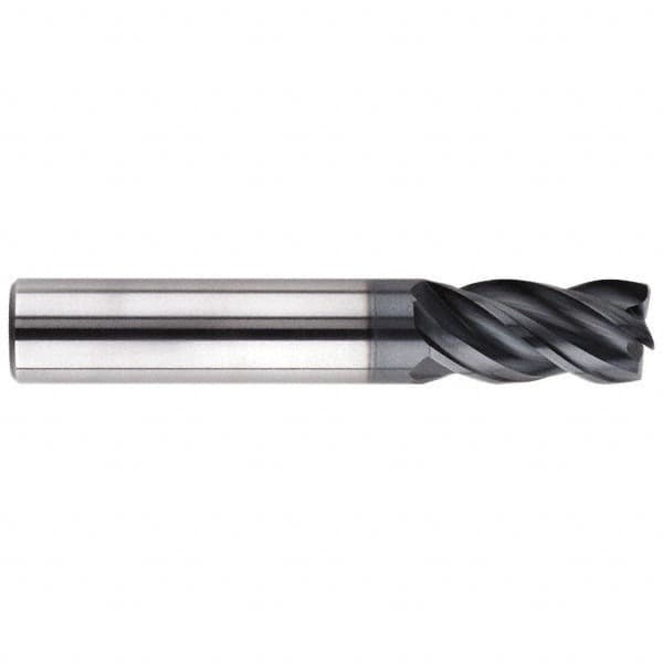 SGS - 10mm, 4 Flute, Single End, Solid Carbide, 1.5mm Corner Radius End Mill - 72mm OAL, Right Hand Flute, 22mm LOC, Right Hand Cut - Benchmark Tooling