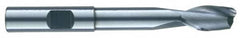 RobbJack - 1/8", 3/8" LOC, 1/8" Shank Diam, 3" OAL, 2 Flute, Solid Carbide Square End Mill - Single End, Uncoated, Spiral Flute, 30° Helix, Centercutting, Right Hand Cut, Right Hand Flute, Series EX-204 - Benchmark Tooling