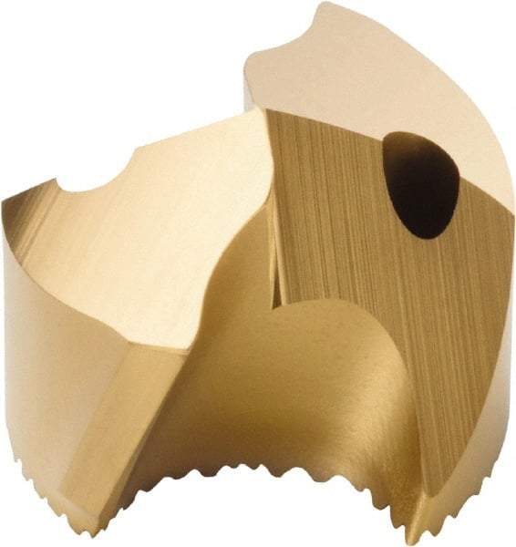 Seco - Series SD100, 25mm Diam 140° Replaceable Drill Tip - Carbide, TiAlN Finish, Through Coolant - Benchmark Tooling
