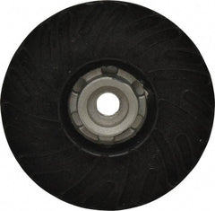Made in USA - 5" Diam Disc Backing Ribbed Backing Pad - Hard Density, 13,000 RPM - Benchmark Tooling