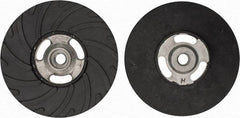 Made in USA - 6" Diam Disc Backing Ribbed Backing Pad - Hard Density, 8,600 RPM - Benchmark Tooling